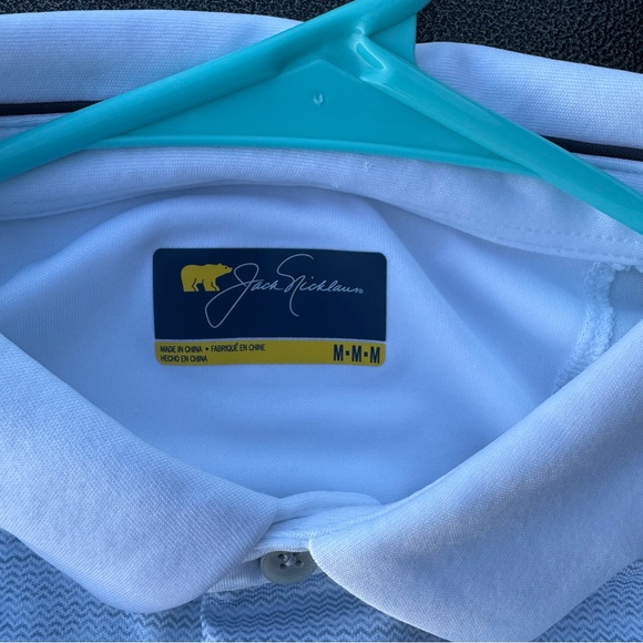 Jack Nicklaus Classic Men's Striped Polo Shirt - Blue and White - Picture 4 of 5